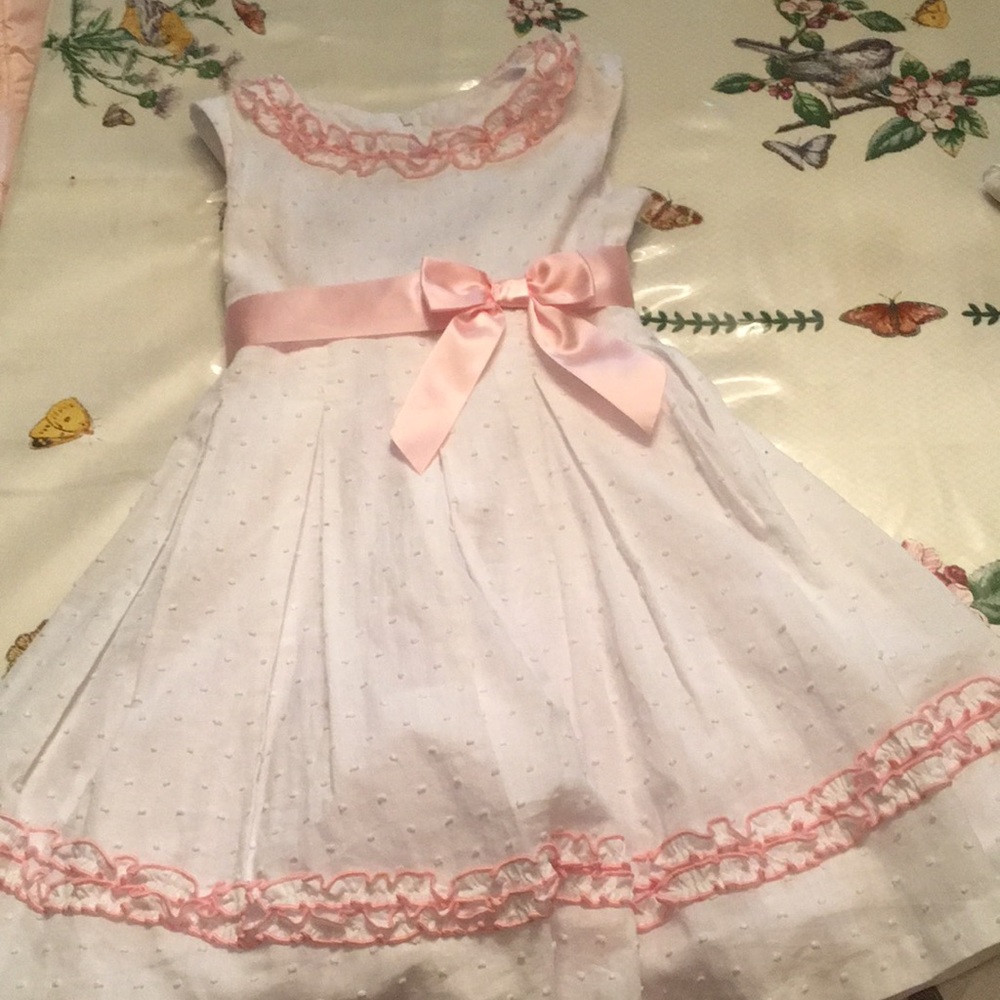 White Bonnie Jean dress used 1 time very clean.